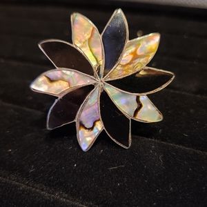 Vintage Abalone Shell brooch